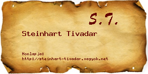 Steinhart Tivadar névjegykártya